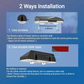 8x Solar Powered LED Lights Door Fence Wall Outdoor Garden Yard Lamp Waterproof allveramart