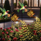 Solar Hummingbird Garden Lantern with Floral Design IP44 Outdoor Yard Decor allveramart