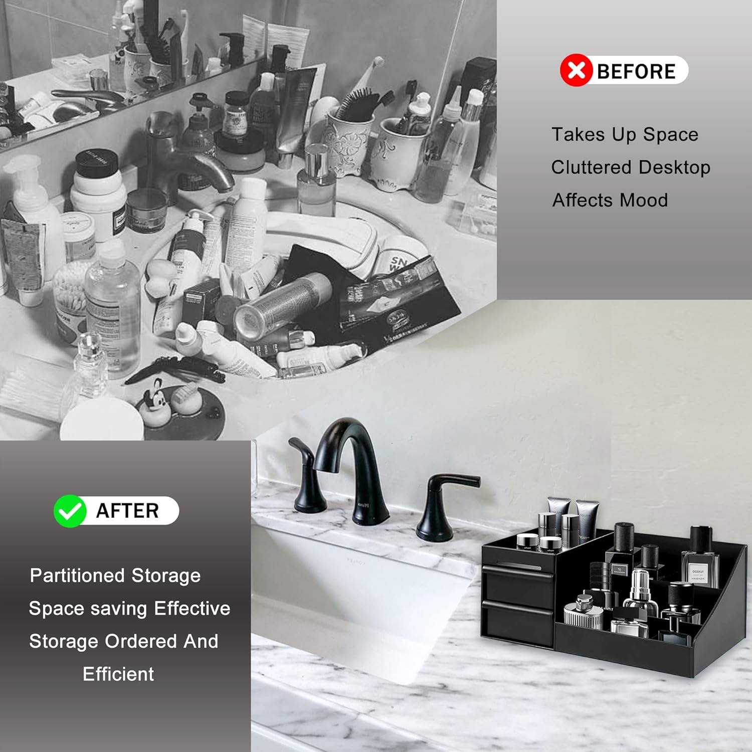 Mens Organizer,Cologne Organizer for Men,Perfume Organizer,Cologne Stand,Perfume Stand,Organizador de Perfumes,Bathroom Countertop Storage,Shelf for Bathroom Counter,Easter Gifts for Men allveramart