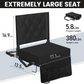 Stadium Seats for Bleachers with Back Support, Bleacher Seats with Backs and Cushion Wide, Padded Portable Folding Comfort Stadium Chair with Shoulder Strap for Football Baseball Games allveramart