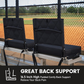 Stadium Seats for Bleachers with Back Support, Bleacher Seats with Backs and Cushion Wide, Padded Portable Folding Comfort Stadium Chair with Shoulder Strap for Football Baseball Games allveramart