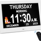 7'' Dementia Clock For Seniors, Large Display Digital Clock With Date, Time, Day Of Week for Elderly, Memory Loss, Alzheimer, 1024*600P HD, 10 Reminders & 6 Alarms, Auto Dimming & DST, Remote Control allveramart