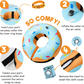 BENCMATE Inflatable Dog Cone Collar Alternative, Soft Dog Cone for Small Medium Large Dogs and Cats, Neck Recovery ECollar Donut Collar After Surgery (Large, Blue) allveramart