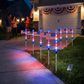 8-Piece Flag Light Set – 4th of July Decorations with 8 Lighting Modes – Ideal for Independence Day Pathways, Gardens, and Yard Decor allveramart