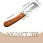 2026 Upgrade Vegetable Peeler With Wooden Handle, Stainless Steel Wide Blade Potato and Carrot Peeler, 3-in-1 Veggie Peeler With Scallion Shredder and Bottle Opener for Kitchen, Camping and Trave allveramart
