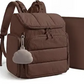 mommore Diaper Bag Backpack, Baby Bag with Waterproof Changing Pad and Stroller Straps for Toddler, Diaper Backpack for Mom Dads with Insulated Pockets & Pacifier Case, Baby Essential, Brown allveramart