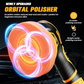 Cordless Car Buffer Polisher kit [2x 2000mAh 21V Batteries & 18 PCS Attachments] 6-Speed Orbital Design, LED Display, Lightweight Detailing Tool for Waxing, Polishing & Scratch Removal-Yellow allveramart