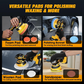 Cordless Car Buffer Polisher kit [2x 2000mAh 21V Batteries & 18 PCS Attachments] 6-Speed Orbital Design, LED Display, Lightweight Detailing Tool for Waxing, Polishing & Scratch Removal-Yellow allveramart