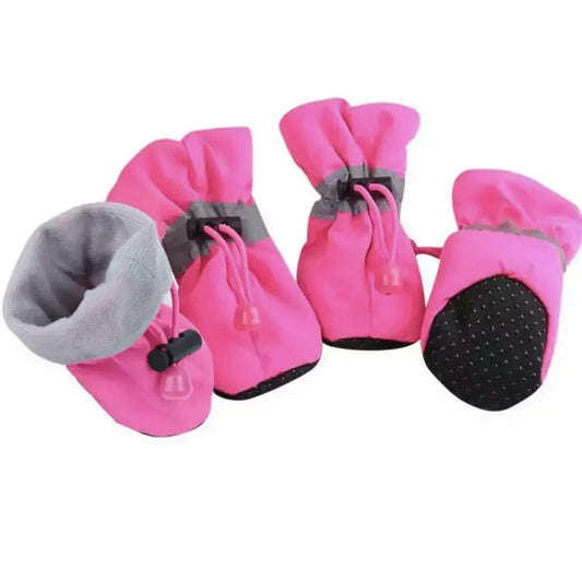 Dog Winter Boots with Anti-Slip Tread and Insulated Lining, Water  Resistant
