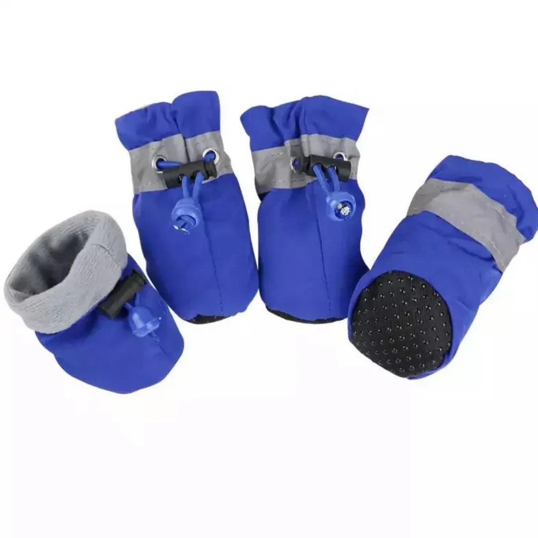 Dog Winter Boots with Anti-Slip Tread and Insulated Lining, Water Resistant