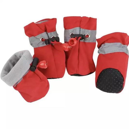 Dog Winter Boots with Anti-Slip Tread and Insulated Lining, Water  Resistant