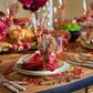 Turkey Feather Napkin Rings with Fall Colors, Set of 4