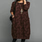 Womens Relaxed Winter Dress with Round Neckline and Heat-Trapping Fabric