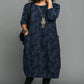 Womens Relaxed Winter Dress with Round Neckline and Heat-Trapping Fabric