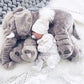 Elephant Plush Pillow with Ultra-Soft Fill and Reinforced Seams, for Nursery Gift