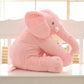 Elephant Plush Pillow with Ultra-Soft Fill and Reinforced Seams, for Nursery Gift