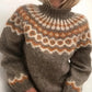 Wool Turtleneck Sweater with Dual Fiber Insulation and Full Neck Coverage