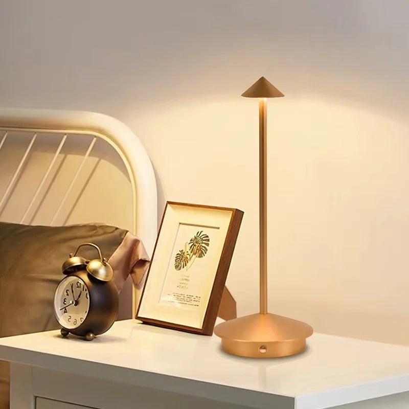 Rechargeable LED Desk Lamp with Touch Control and Three Color Modes, USB Charging
