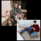 Wearable Blanket Hoodie with Front Pocket and Extended Sleeves for Adults