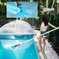 Rechargeable Pool Vacuum with Interchangeable Heads and Snap Attachment System