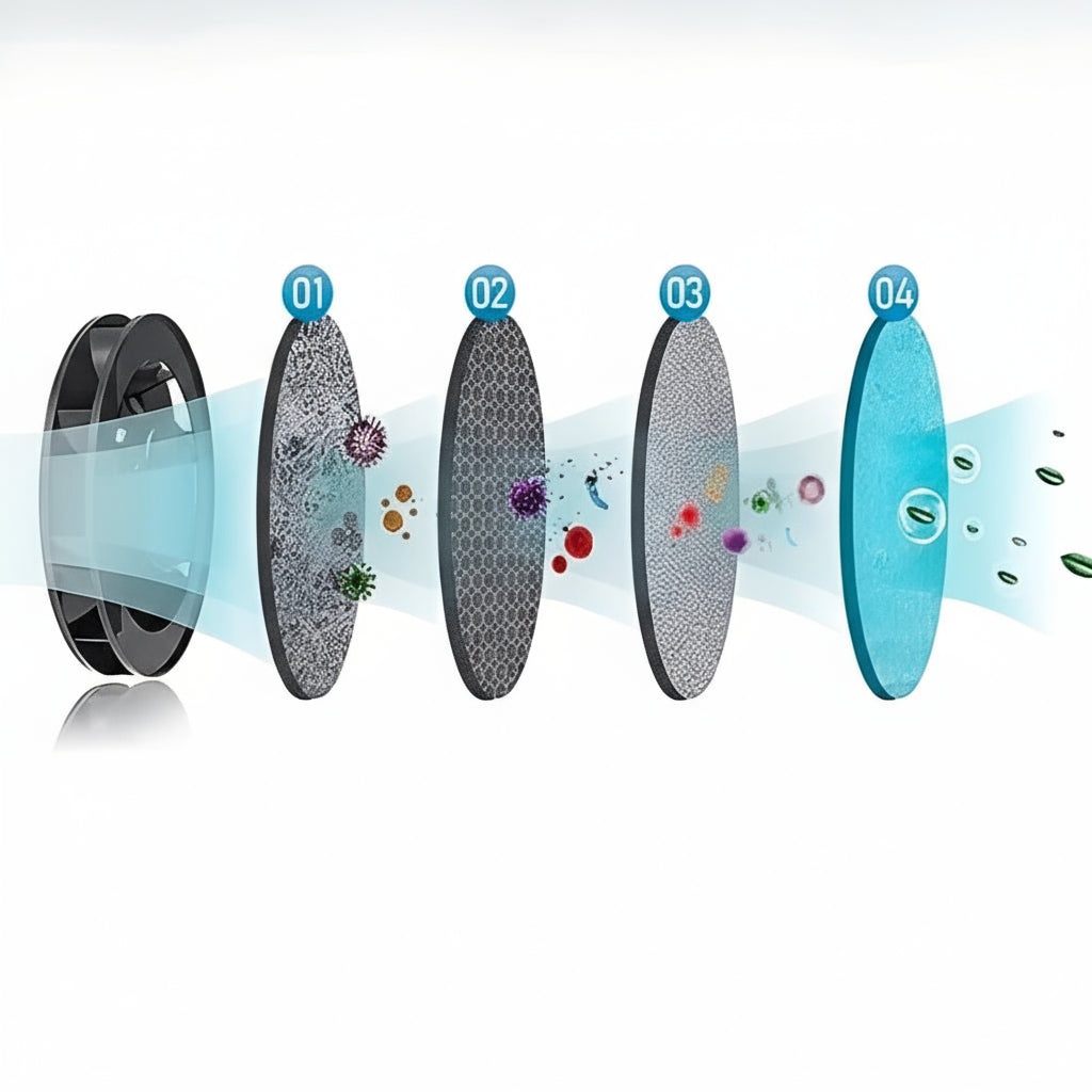 Smokeless Ashtray with Three Speed Fan and Built In Lighter, Magnetic Filter