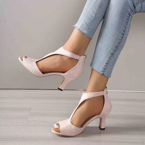 Women’s Orthopedic High-Heel Pumps with Supportive Insole and Refined Design