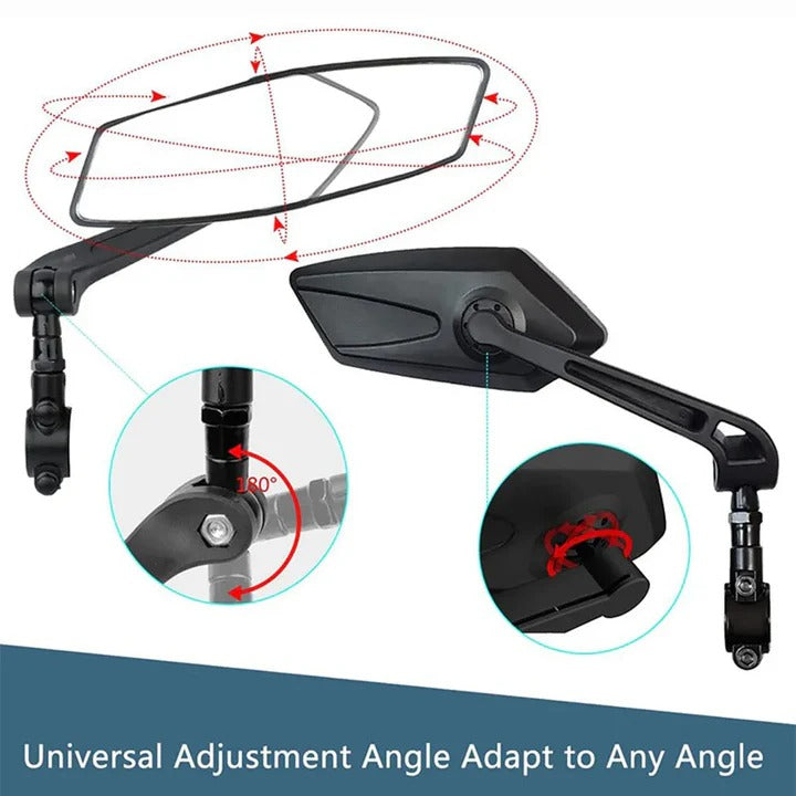 High-Definition 2 Pack Bike Side Mirrors