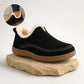 Fleece Lined Slip On Shoes with Molded Arch Support and High Traction Sole