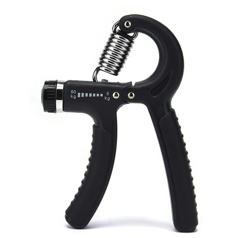 Adjustable Grip Strength Trainer with Rotary Knob Dial and Stainless Steel Mechanism