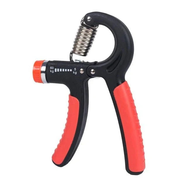 Adjustable Grip Strength Trainer with Rotary Knob Dial and Stainless Steel Mechanism