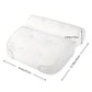 Ergonomic Bath Pillow with 6 Suction Cups and Mesh Surface for Head and Neck Support
