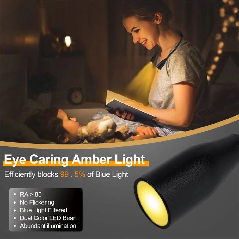 Wearable Shoulder LED Light with Dual Bendable Arms and Adjustable Brightness