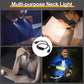 Wearable Shoulder LED Light with Dual Bendable Arms and Adjustable Brightness