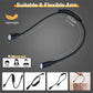 Wearable Shoulder LED Light with Dual Bendable Arms and Adjustable Brightness