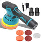 Orbital Car Polisher with Dual Battery System and 4 Interchangeable Pads, 6 Inch
