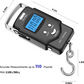 Dr.meter Fish Scale Luggage Scale Fishing Gear - 110lb Backlit LCD Display Digital Scale with Built-in Measuring Tape - Fishing Scale with 2 AAA Batteries, Pocket Size - Fishing Gifts for Men allveramart