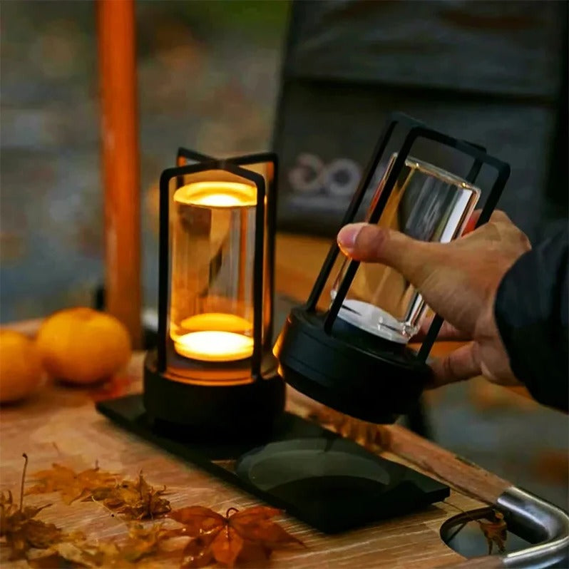 Cordless Table Lamp with Touch Dimmer and Adjustable Color Temperature, USB-C Rechargeable