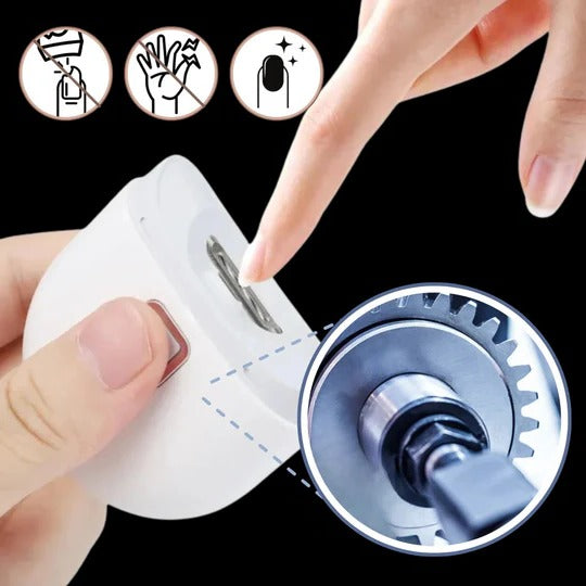 Dual Speed Electric Nail Clipper with Automatic Grinder, LED Light, and Fast Charging