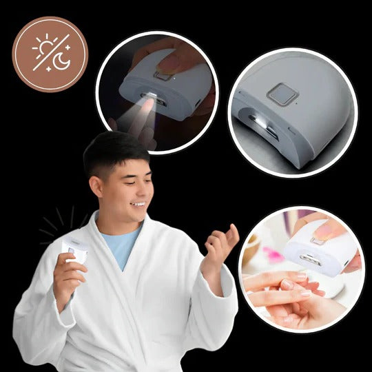Dual Speed Electric Nail Clipper with Automatic Grinder, LED Light, and Fast Charging
