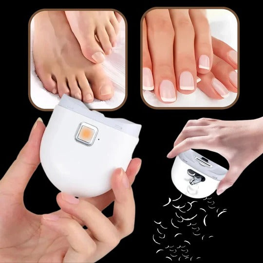 Dual Speed Electric Nail Clipper with Automatic Grinder, LED Light, and Fast Charging