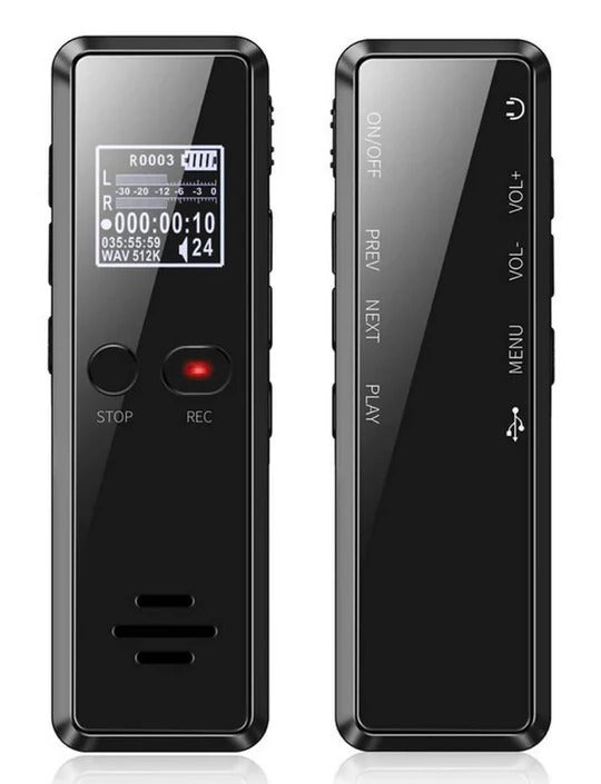 Professional Digital Voice Recorder with Auto File Saving and Built-In Speaker