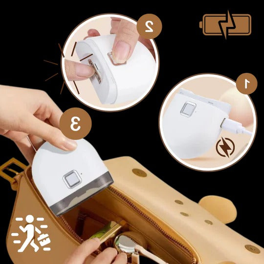 Dual Speed Electric Nail Clipper with Automatic Grinder, LED Light, and Fast Charging