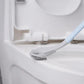 Wall Mounted Toilet Brush with Deep Reaching Bristles and Drip Away Holder