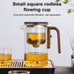 Water Separation Tea Brewing Teapot with Built-In Infuser and Precision Pour Spout