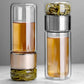 Double Layer Tea Infuser Bottle with Built-In Strainer