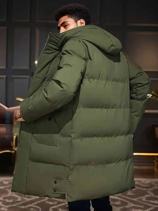 Long Winter Jacket for Men Designed for Cold Weather Daily Wear