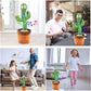 Interactive Dancing Cactus Toy with Sound Activation and Musical Movements