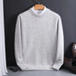 Men's Cashmere-Feel Sweater with Crewneck and Tailored Silhouette, Lightweight Layering