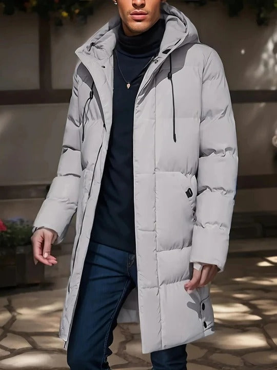 Long Winter Jacket for Men Designed for Cold Weather Daily Wear