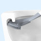 Wall Mounted Toilet Brush with Deep Reaching Bristles and Drip Away Holder